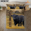 Uni Personalized Name Angus Cattle On The Farm 3D Bedding Set