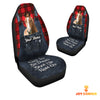 Uni Customized Name Horse Jean Overalls Pattern Car Seat Covers (2Pcs)