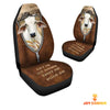 Uni Brahman Zipper Leather Pattern Car Seat Covers Universal Fit (2Pcs)