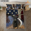 Uni Belted Galloway America Customized Name 3D Bedding Set