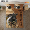 Uni Custom Name Belted Galloway Cattle Brown Bedding Set