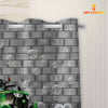 Uni Tractor Brick Wall 3D Shower Curtain