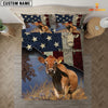 Uni Jersey America Customized Name 3D Bedding Set