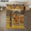 Uni Personalized Name Limousin Cattle On The Farm 3D Bedding Set