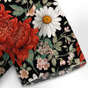 Crimson Daisy Hawaiian Shirt