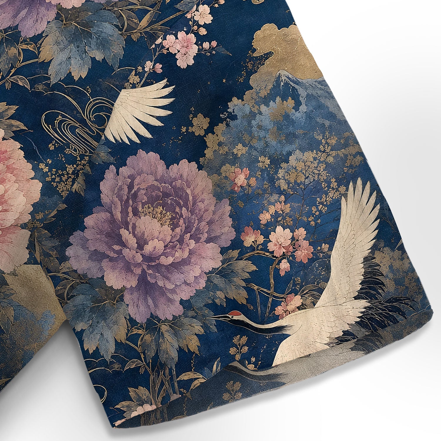 Cranes of Edo Hawaiian Shirt