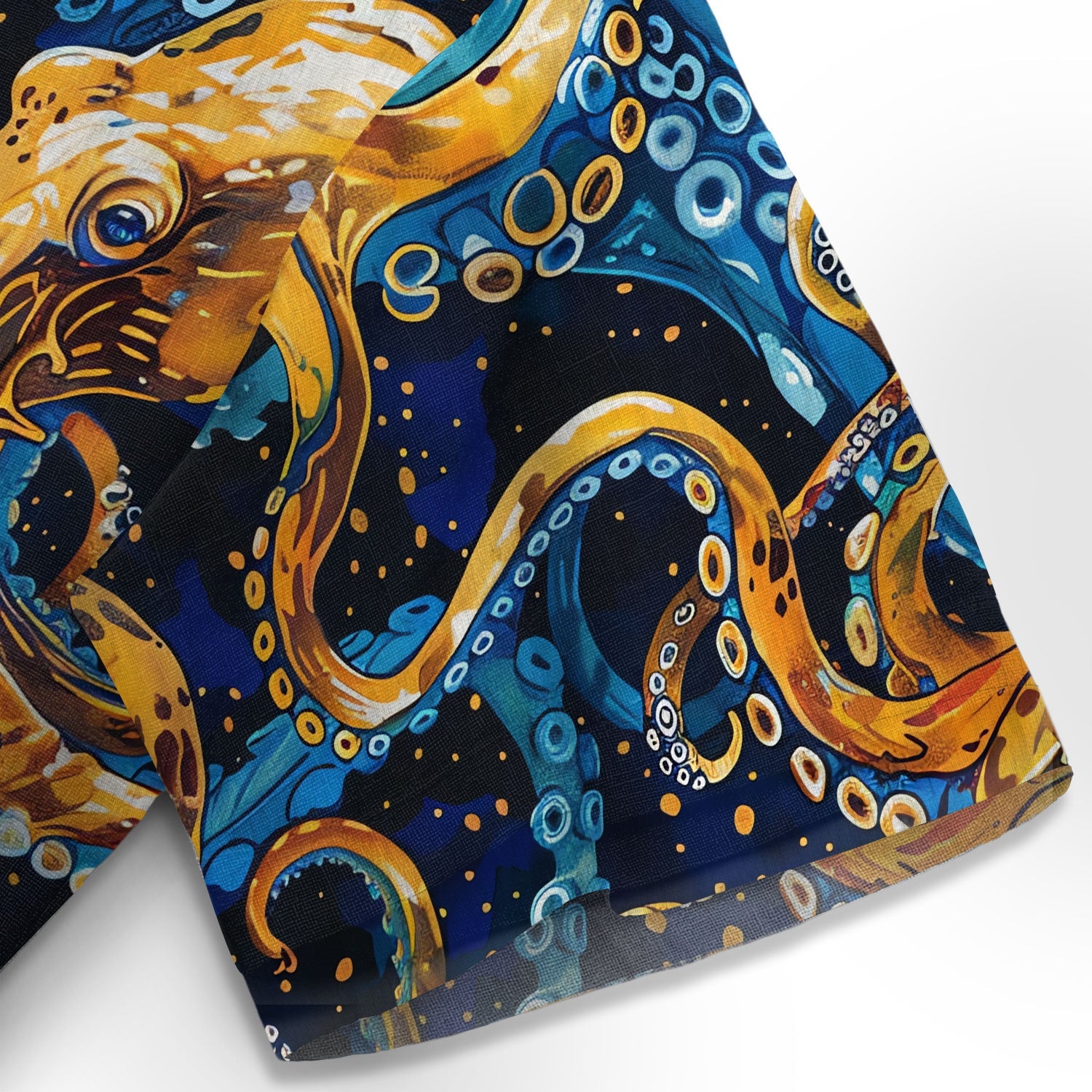 Blue Ocean Octopus Hawaiian Shirt
