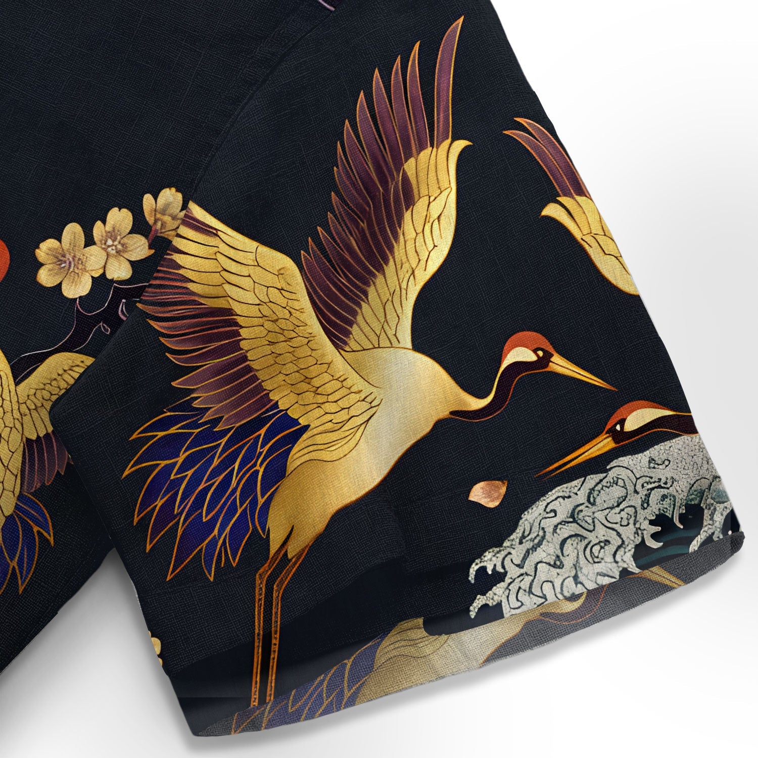 Cranes Dancing On The Waves Hawaiian Shirt