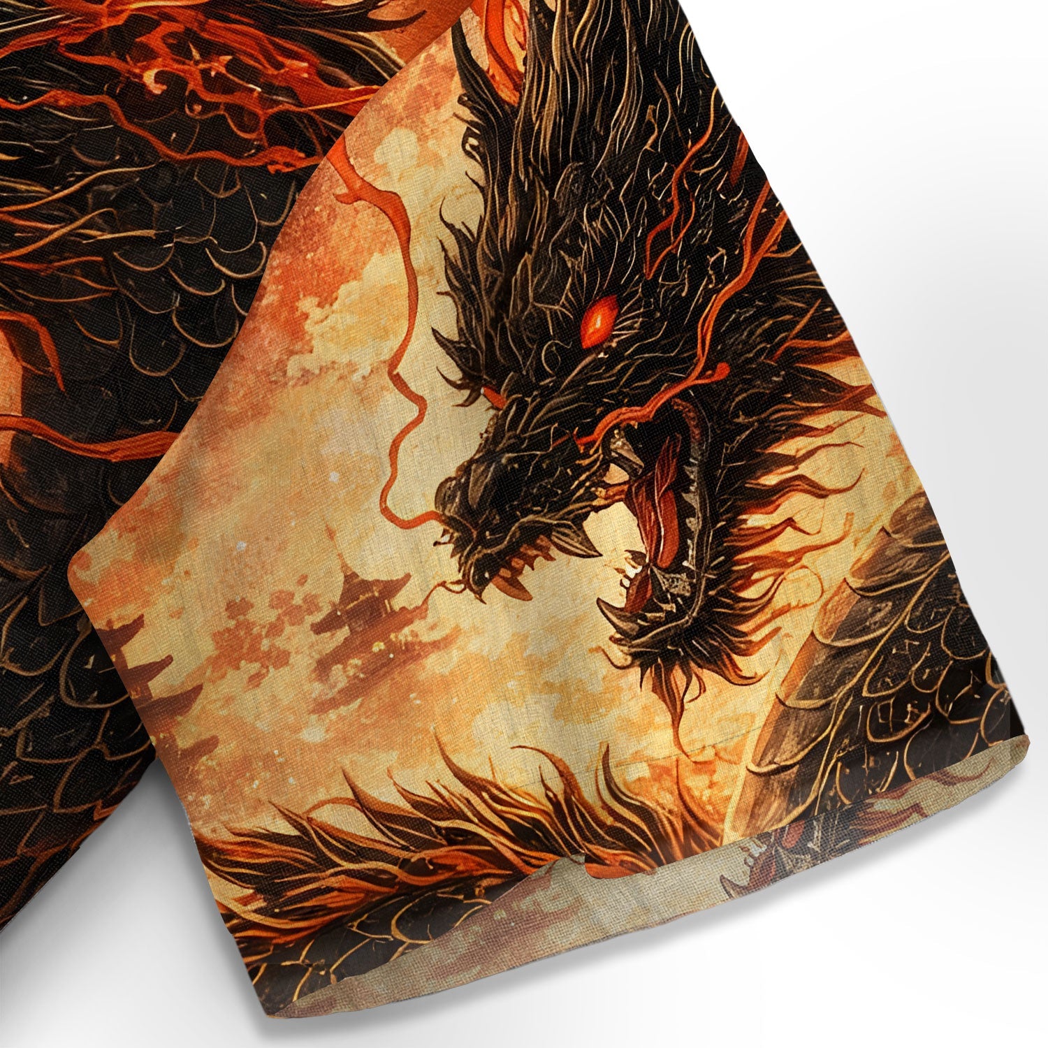 Crimson Storm Dragon Hawaiian Shirt