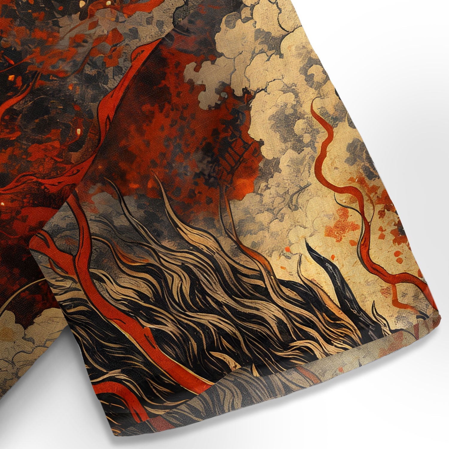 Crimson Storm Dragon Hawaiian Shirt