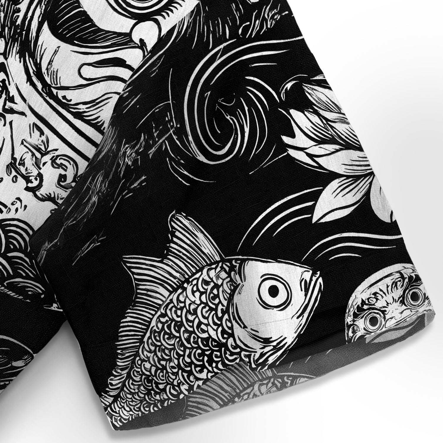 Daruma And Koi Hawaiian Shirt