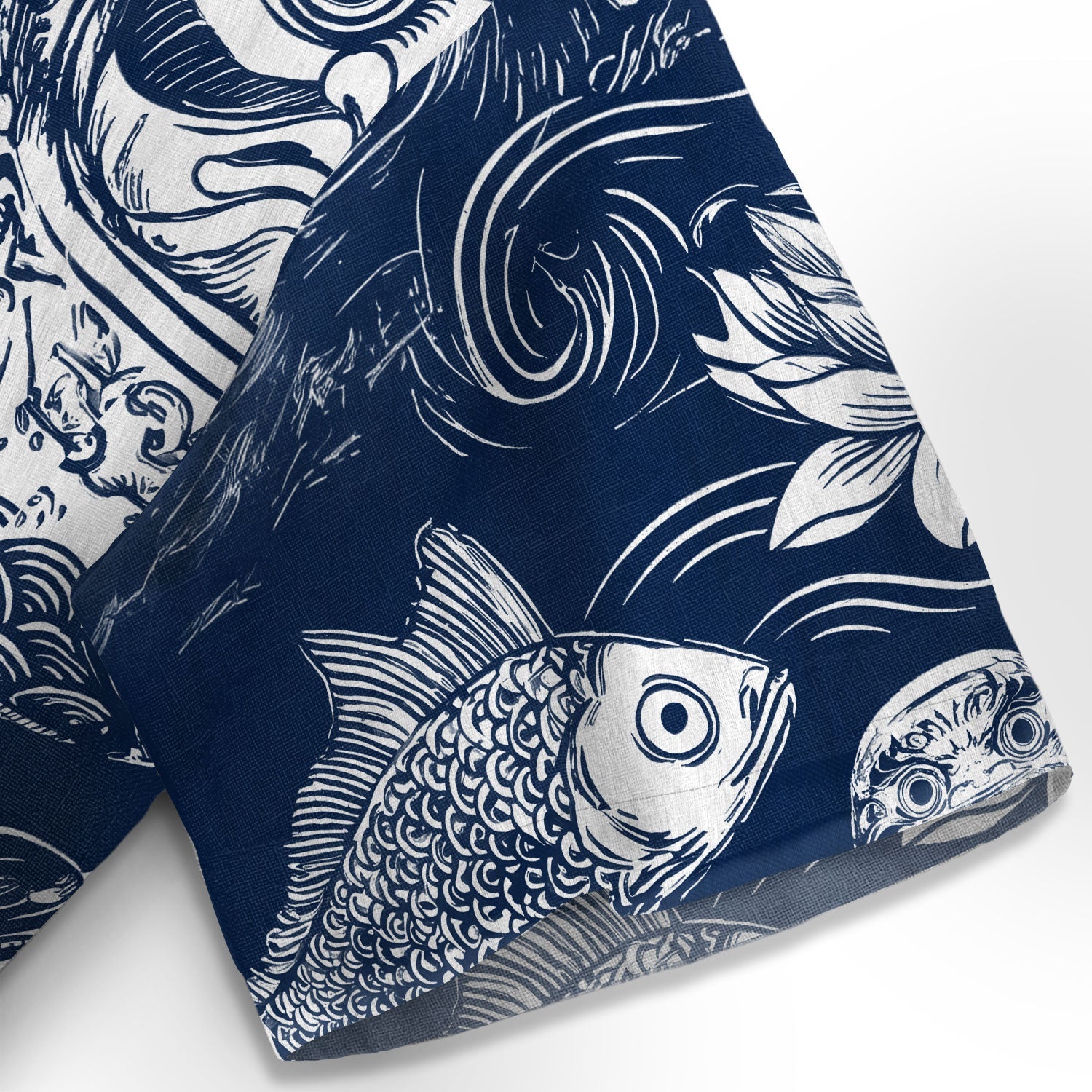 Daruma And Koi Hawaiian Shirt