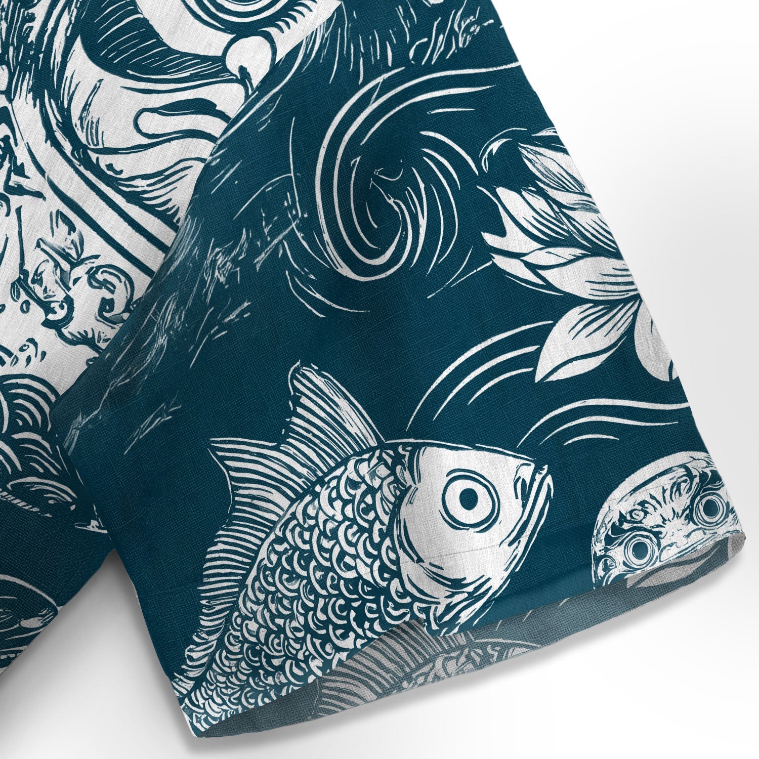 Daruma And Koi Hawaiian Shirt