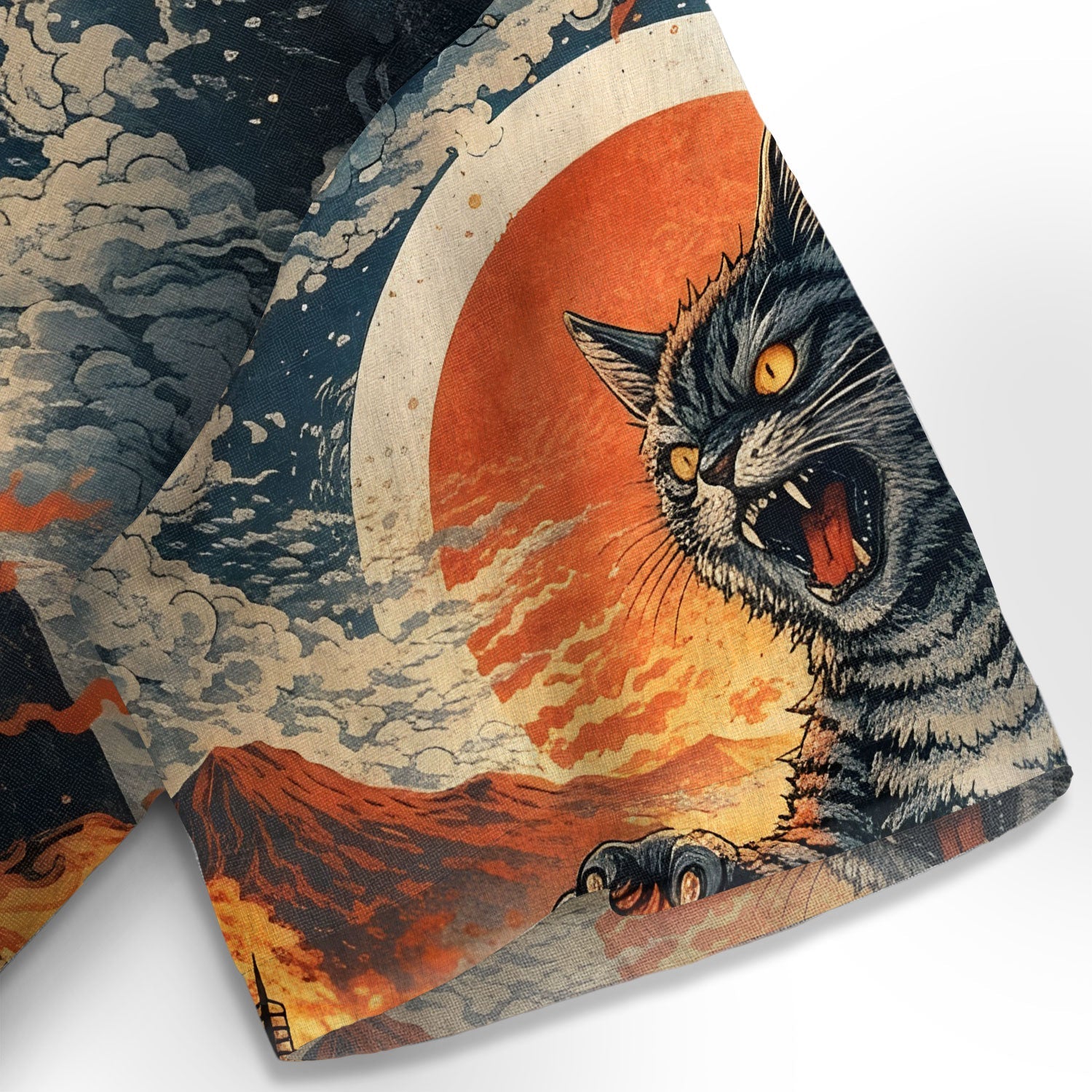 Monster and Wandering Cat Hawaiian Shirt