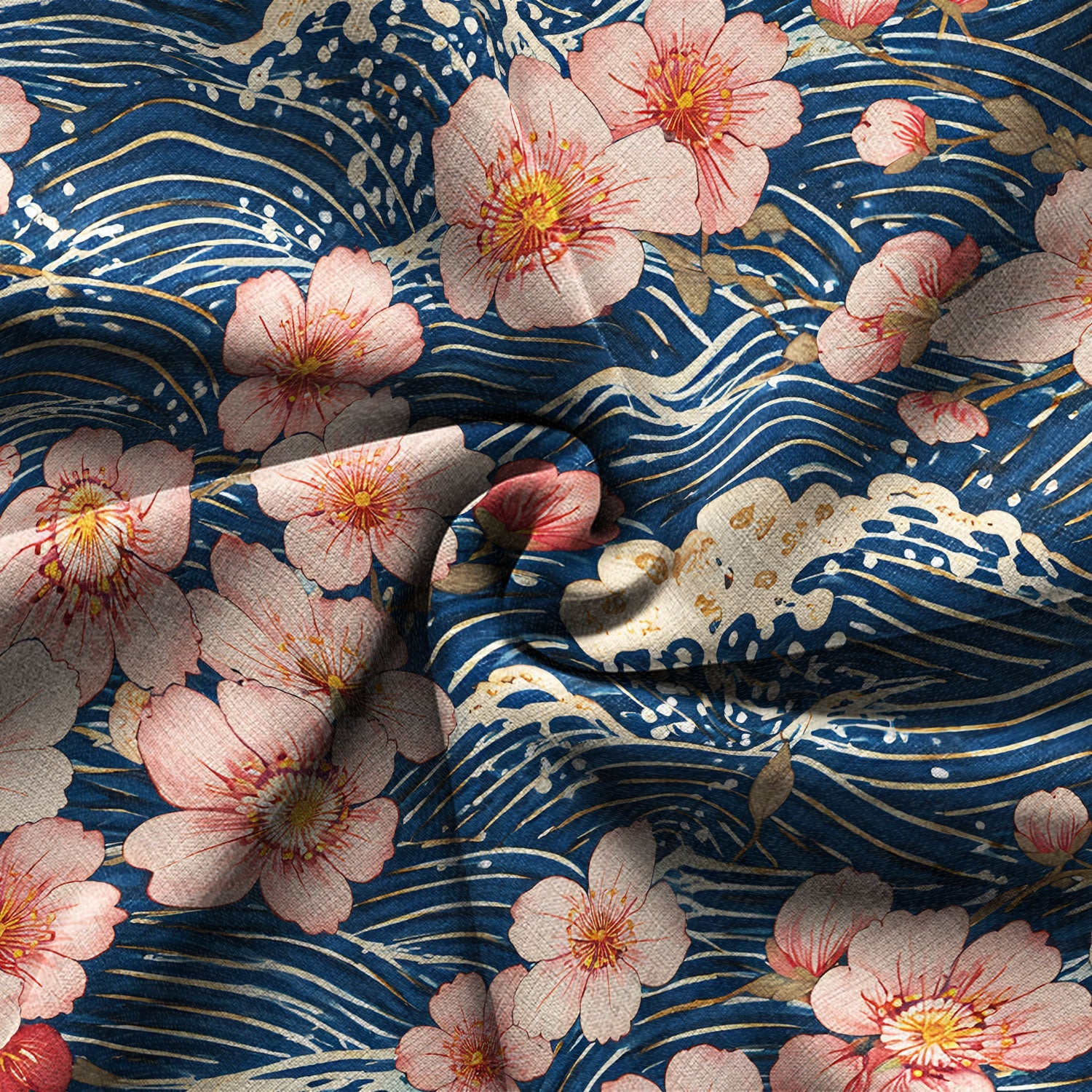 Sakura Wave Hawaiian Shirt