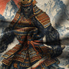 Japanese Samurai Bigfoot Hawaiian Shirt