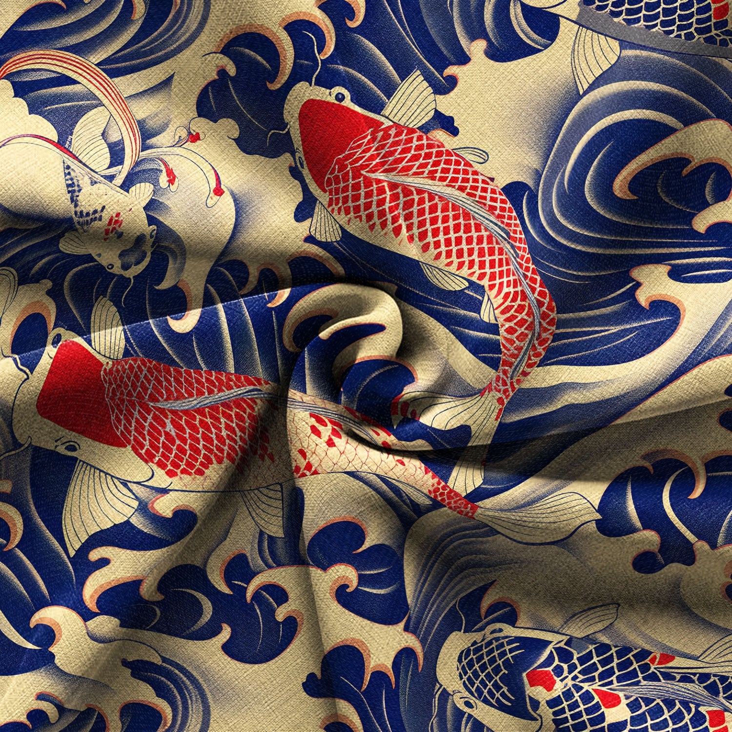 Koi Carp Frenzy Hawaiian Shirt