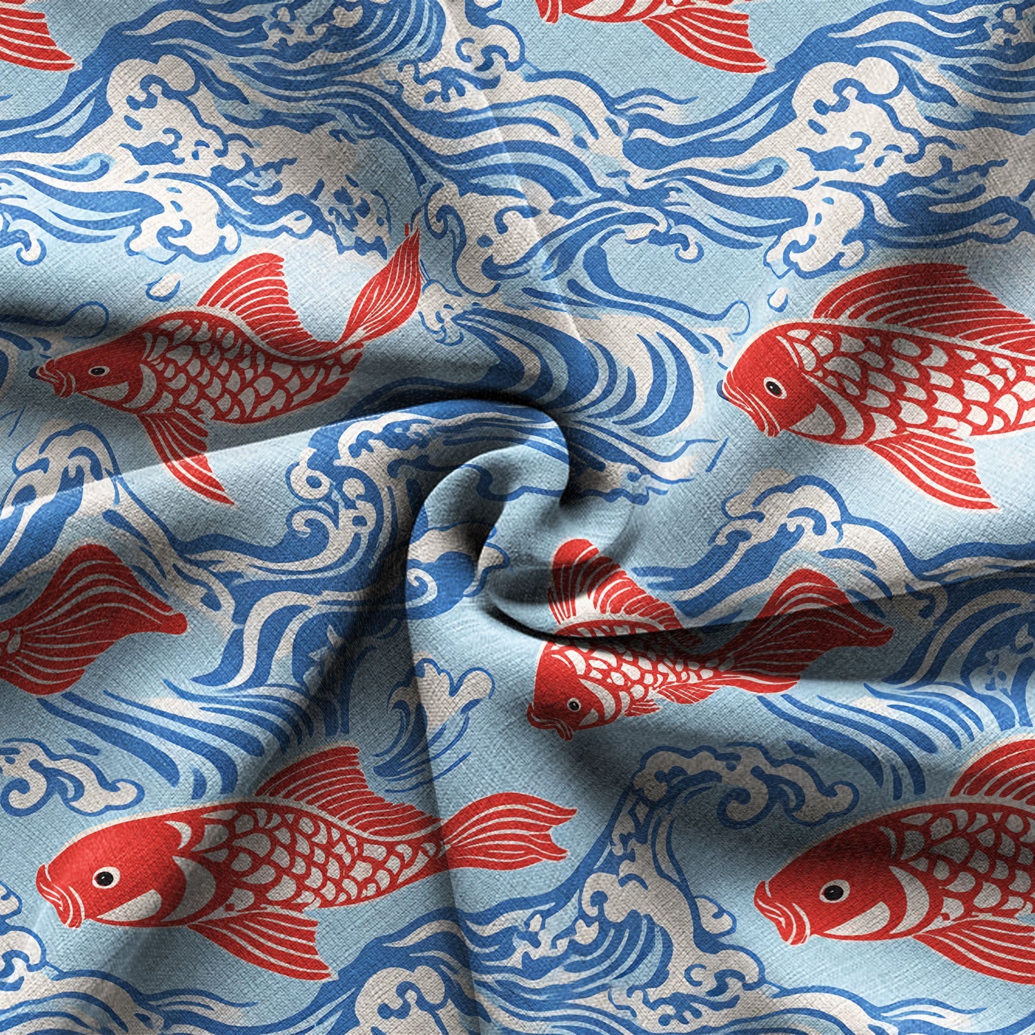 Koi Carp Frenzy Hawaiian Shirt