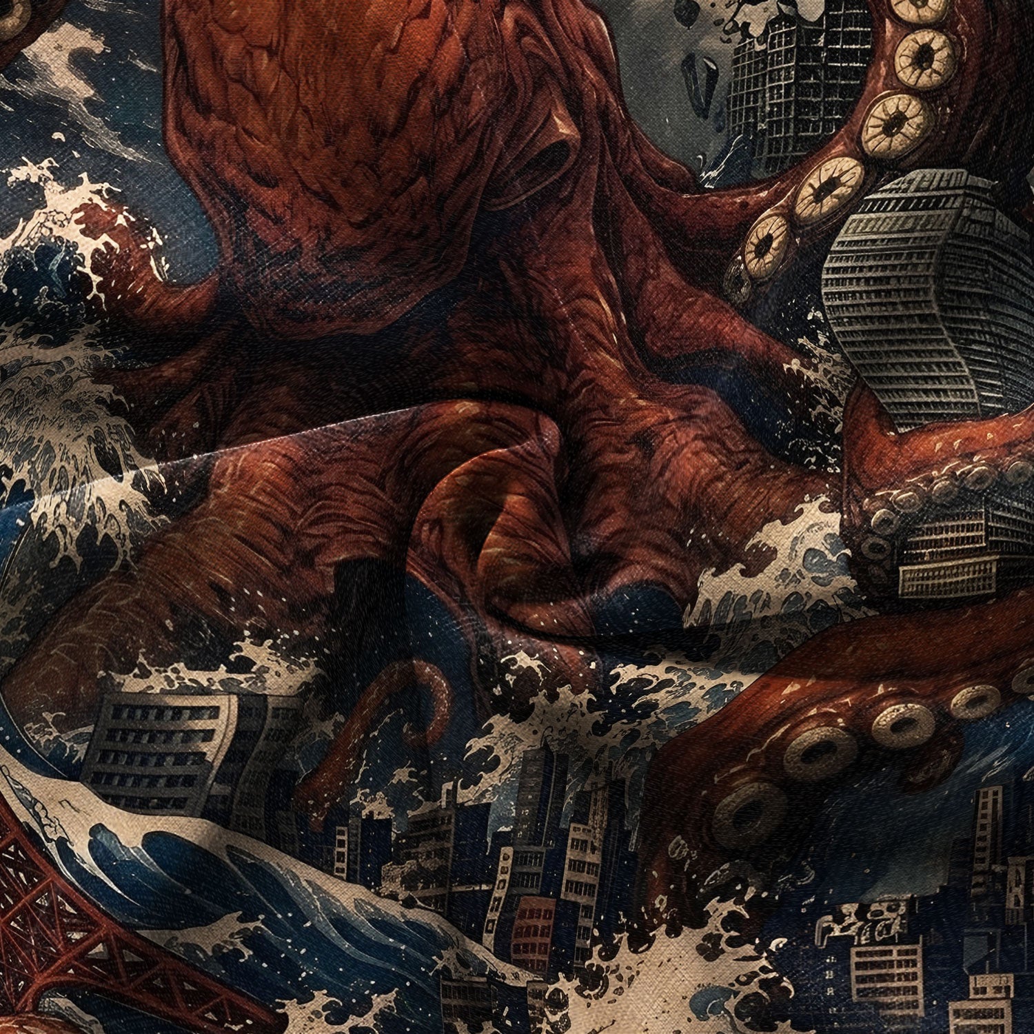 Tokyo Kaiju Octopus Hawaiian Shirt