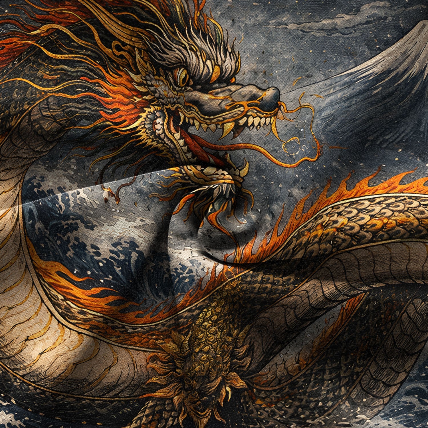 Wave Dragon Hawaiian Shirt