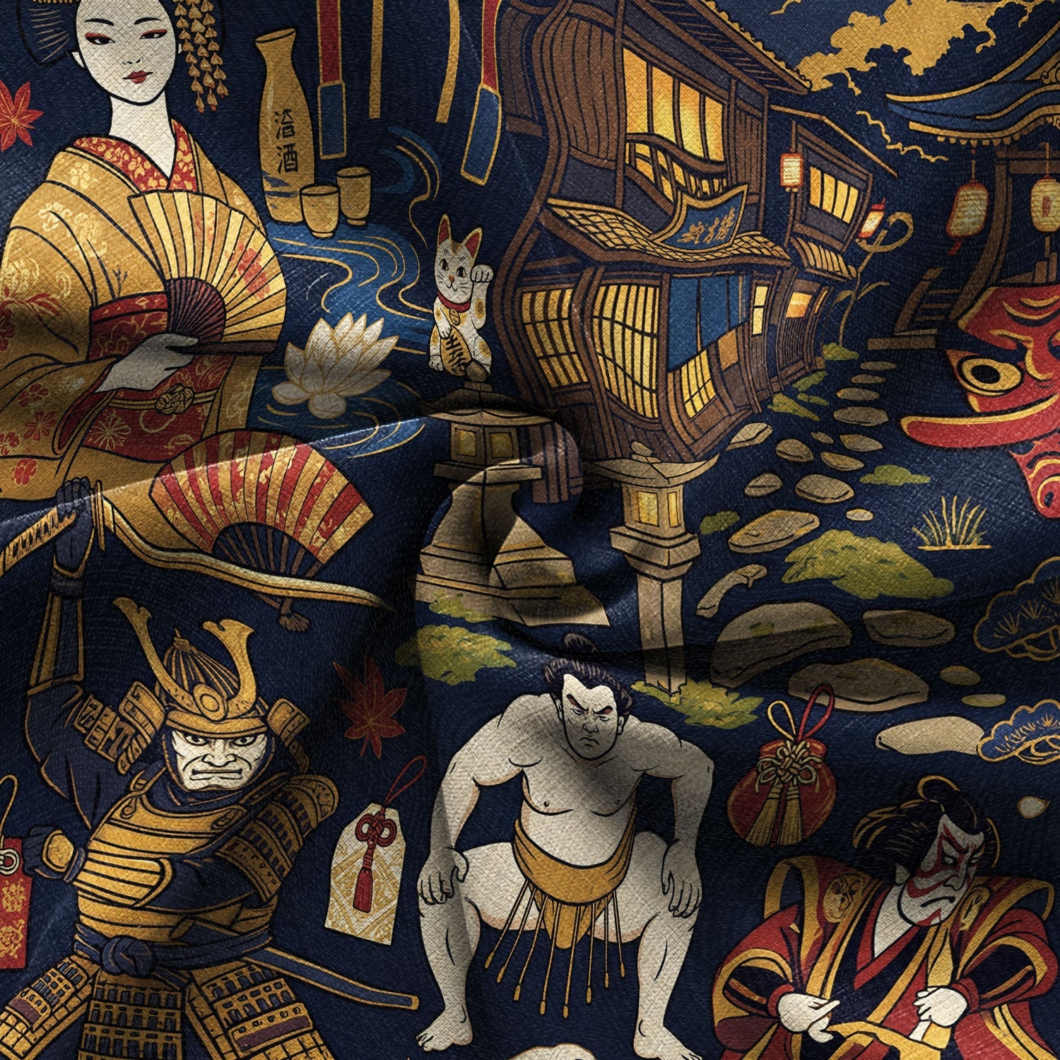 Tokyo Folklore Mosaic Hawaiian Shirt