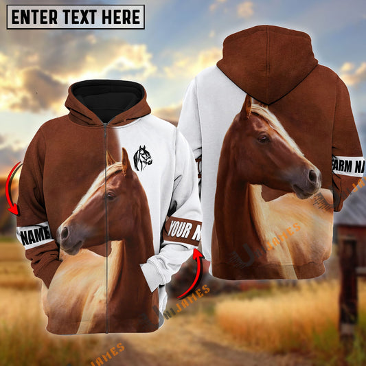 Uni Horse And White Personalized Name Shirt