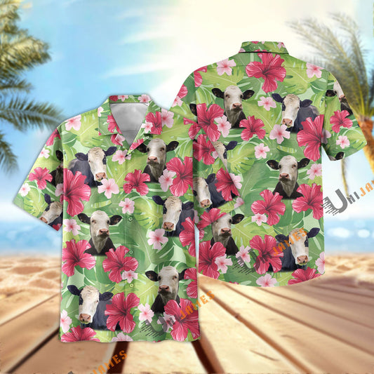 Uni Black Baldy Green Summer Hawaiian Shirt