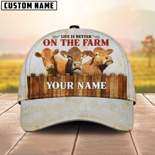 Uni Limousin Better On The Farm Customized Name Cap