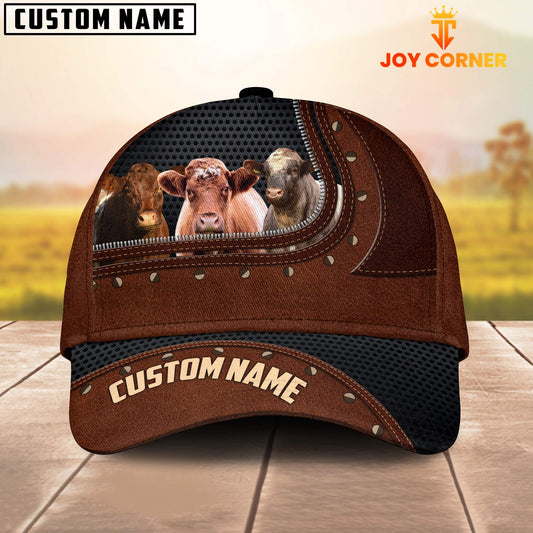Uni Shorthorn Happiness Zipper Pattern Customized Name Cap