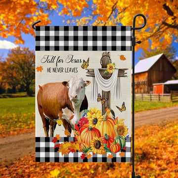 Uni Hereford  Cattle Fall For Jesus Flag