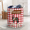 Uni Personalized Horse Daisy Flower Laundry Basket