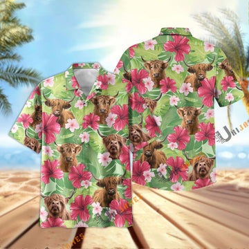 Uni Highland Green Summer Hawaiian Shirt
