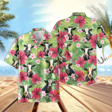 Uni Holstein Green Summer Hawaiian Shirt