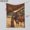 Uni Personalized Name Beefmaster Brown Blanket