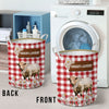 Uni Personalized Charolais Daisy Flower Laundry Basket