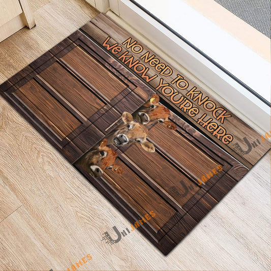 Uni Jersey Window Pattern Custom Name Doormat