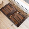 Uni Horse Window Pattern Custom Name Doormat