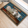 Uni Charolais Wipe Your Hooves Custom Name Doormat