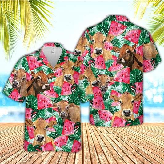 Unique Jersey Watermelon 3D Hawaiian Shirt
