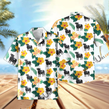 Uni Dexter Summer Flamigo Flower Hawaiian Shirt