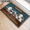 Uni Brahman Wipe Your Hooves Custom Name Doormat