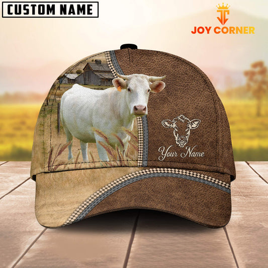 Uni Personalized Name Charolais Farming Cap