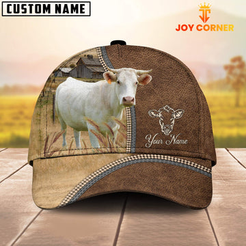 Uni Personalized Name Charolais Farming Cap