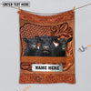 Uni Belted Galloway Farming Life Personalized Name Blanket