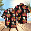 UniJames Black Red Flowers Pattern Hawaiian Shirt (14 Styles)