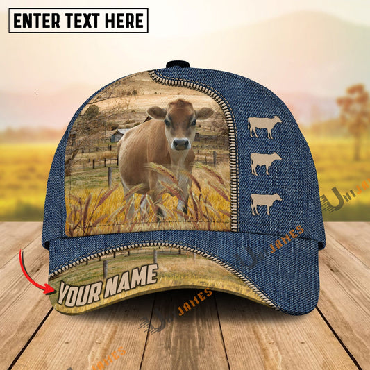 Uni Jersey Farm Jeans Pattern Customized Name Cap