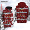 Uni Personalized Name Holstein Cattle Christmas 3D Hoodie