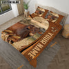 Uni Beefmaster Premium Brown Pattern 3D Bedding Set