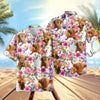 UniJames Seamless Floral Pattern 3D Hawaiian Shirt (14 Styles)