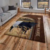 Uni Belted Galloway Farming Personalized Name 3D Rug